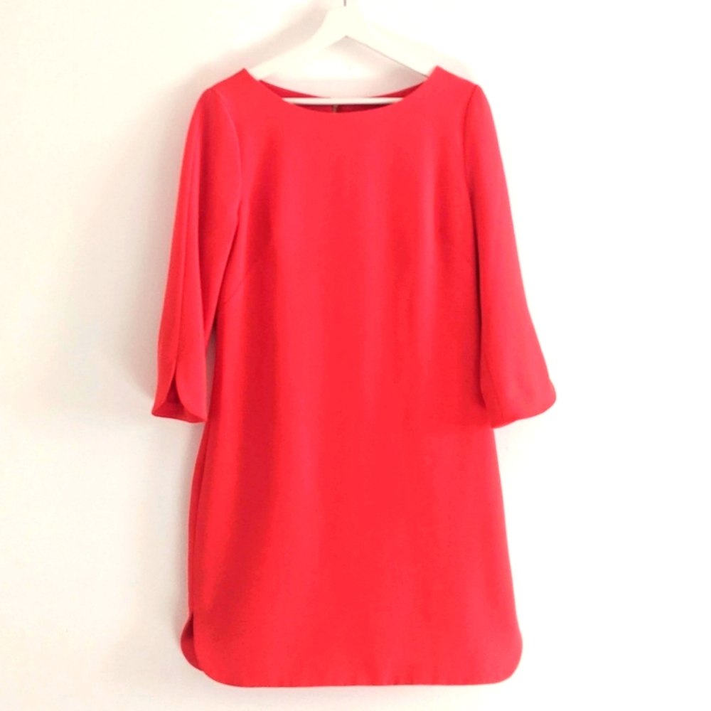 Vince Camuto coral 3/4 sleeve shift dress-6